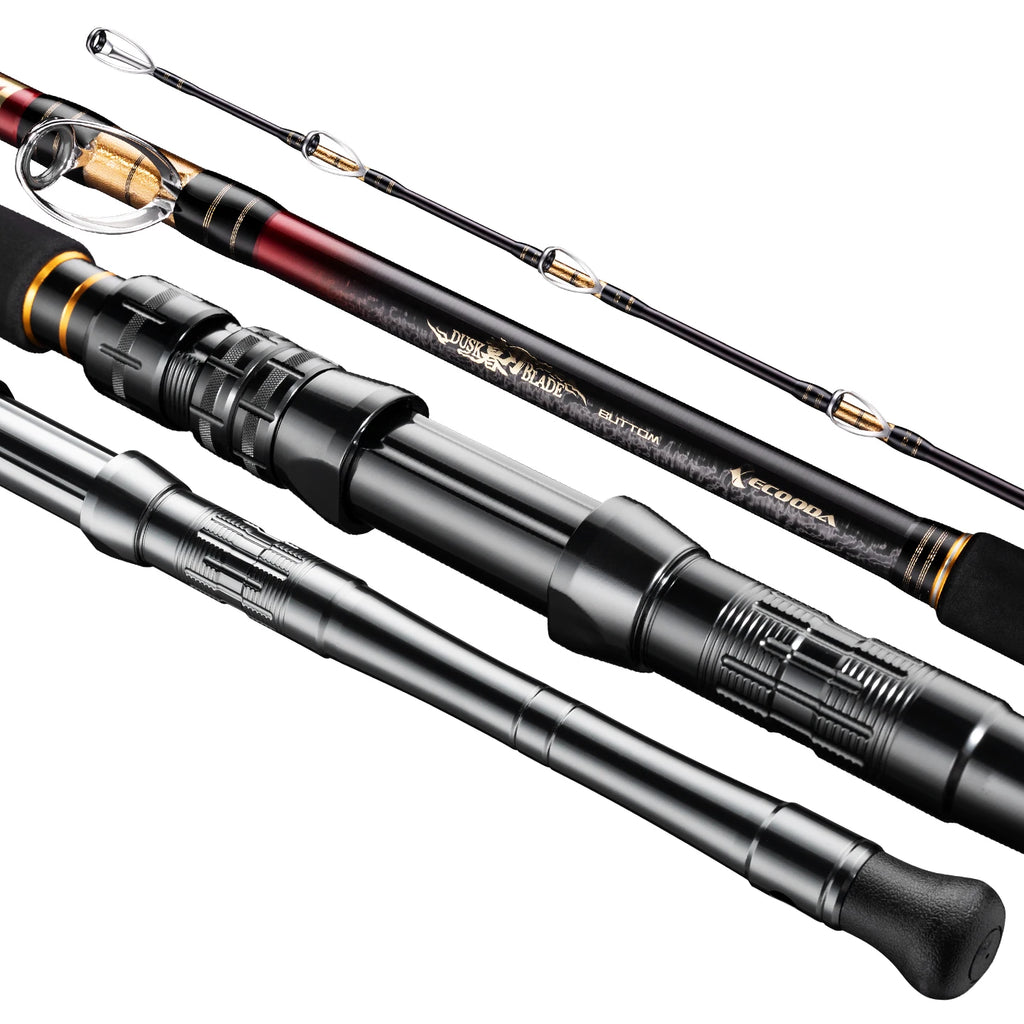 Ecooda EDB Dusk Blade heavy duty boat rod match with electric reel and boat rod holder